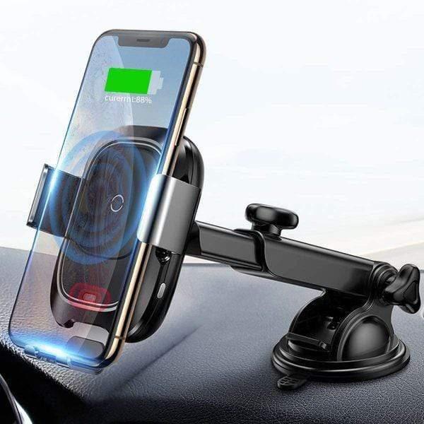 baseus car phone mount universal intelligent gravity sensing 360 rotation cell phone holder for car air - SW1hZ2U6Njc1NTE=