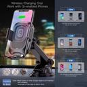 baseus car phone mount universal intelligent gravity sensing 360 rotation cell phone holder for car air - SW1hZ2U6Njc1NTI=