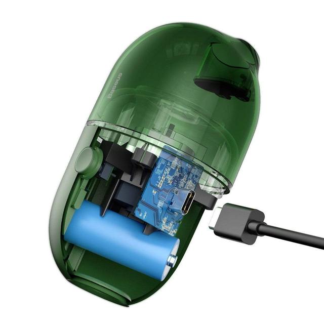 المكنسة الكهربائية الصغيرة Baseus C2 Desktop Capsule Vacuum Cleaner خضراء - SW1hZ2U6NzUwOTc=