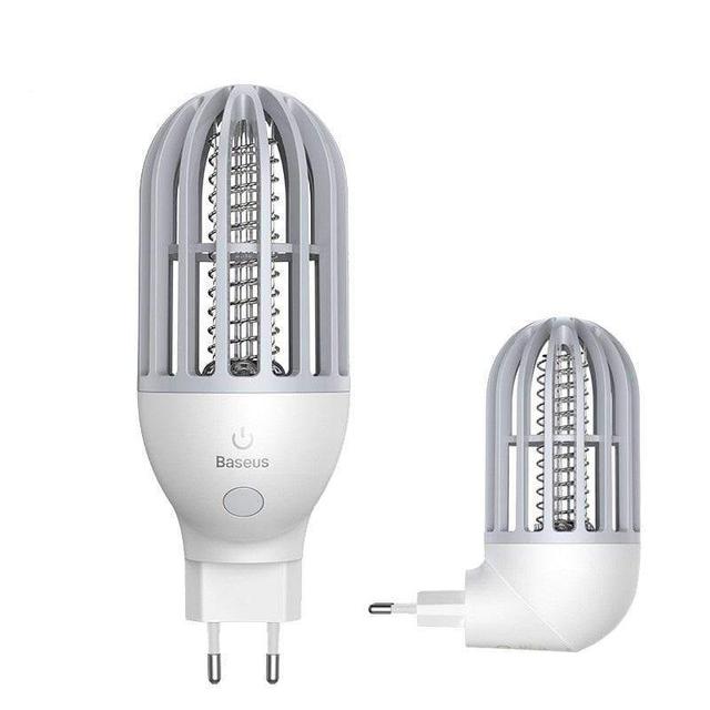 مصباح كهربائي لصعق البعوض Baseus Linlon Outlet Mosquito lamp (EU)-أبيض - SW1hZ2U6NzUzNTg=
