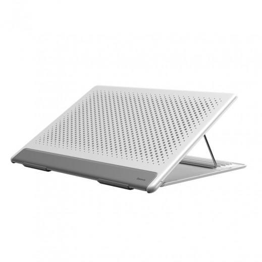 حامل لابتوب قابل للطي Baseus Let''s go Mesh Portable Laptop Stand – أبيض / رمادي - SW1hZ2U6NzUxNDg=