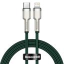 كابل Baseus Cafule Series Metal Data Cable Type-C to iP PD 20W 1m 1 متر - أخضر - SW1hZ2U6NzYwMDg=
