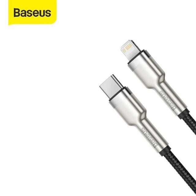 كابل Baseus Cafule Series Metal Data Cable Type-C to iP PD 20W 1m 1 متر - أخضر - SW1hZ2U6NzYwMTA=