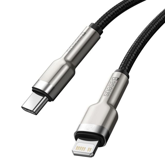 كابل Baseus Cafule Series Metal Data Cable Type-C to iP PD 20W 1m 1 متر - أخضر - SW1hZ2U6NzYwMTE=