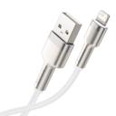 baseus cafule series metal data cable usb to ip 2 4a 2m white - SW1hZ2U6NzYwMzQ=