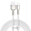 baseus cafule series metal data cable usb to ip 2 4a 2m white - SW1hZ2U6NzYwMzI=