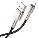 كابل Baseus Cafule Series Metal Data Cable USB to IP 2.4A 2 متر أخضر - SW1hZ2U6NzYwNDQ=