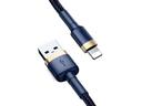 كابل Baseus cafule Cable USB For iP 2.4A 1 متر - أزرق / ذهبي - SW1hZ2U6NzY3ODY=