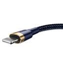 كابل Baseus cafule Cable USB For iP 2.4A 1 متر - أزرق / ذهبي - SW1hZ2U6NzY3ODg=