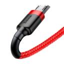 كابل Baseus cafule Cable USB For Micro 2.4A 1 متر -أحمر - SW1hZ2U6NzY3NTE=