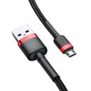 كابل Baseus cafule Cable USB For Micro 1.5A 2 متر -أحمر + أسود - SW1hZ2U6NzY2NDI=