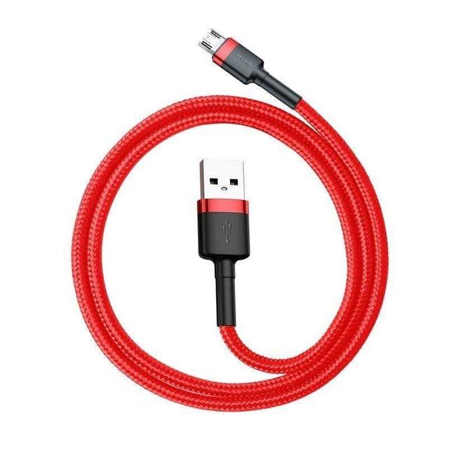 كابل Baseus cafule Cable USB For Micro 1.5A 2 متر -أحمر - SW1hZ2U6NzY2MzA=