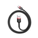 كابل Baseus cafule Cable USB For Type-C 3A ١ متر -احمر+ أسود - SW1hZ2U6NzY3ODI=
