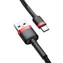 كابل Baseus cafule Cable USB For Type-C 2A 3 متر -احمر+ أسود - SW1hZ2U6NzY1NjE=