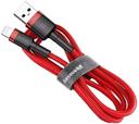 كابلBaseus cafule Cable USB For lightning 1.5A  2 متر -أحمر - SW1hZ2U6NzY2NzA=