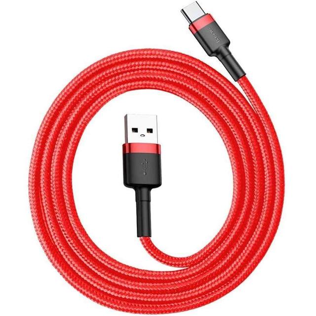 كابلBaseus cafule Cable USB For lightning 1.5A  2 متر -أحمر - SW1hZ2U6NzY2NzI=