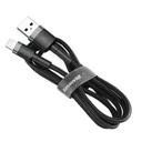 كابلBaseus cafule Cable USB For lightning 1.5A  2 متر -أسود /رمادي - SW1hZ2U6NzY2NzQ=
