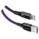 baseus c shaped light intelligent power off cable purple - SW1hZ2U6NzYzOTc=