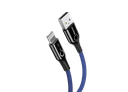 كابل Baseus C-shaped Light Intelligent power-off Cable 1 متر -أزرق - SW1hZ2U6NzYzOTQ=
