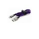 كابل Baseus C-shaped Light Intelligent power-off Cable USB For Type-C 3A 1 متر -بنفسجي - SW1hZ2U6NzYxMjg=