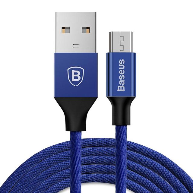 كابل Baseus Yiven Cable For Micro 1متر - الأزرق الداكن - SW1hZ2U6NzY4MjQ=
