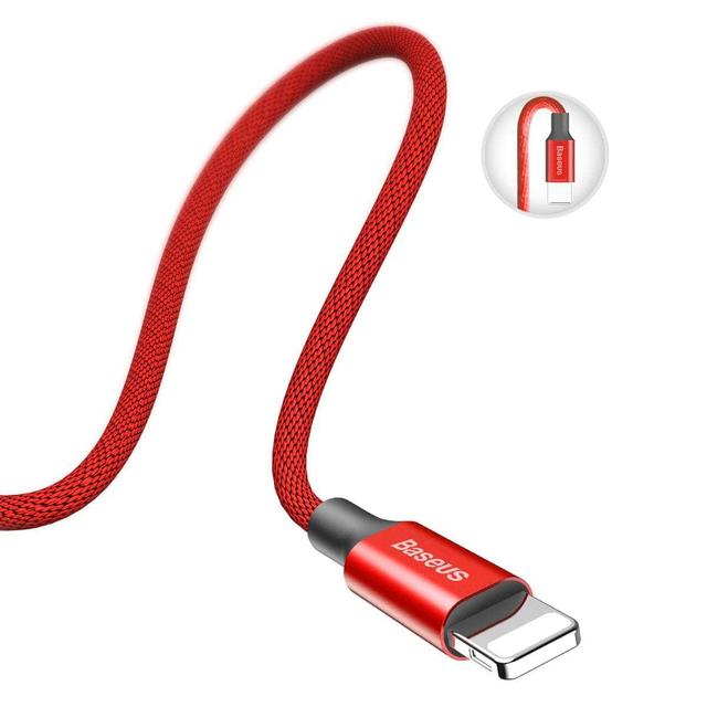baseus yiven cable for apple 1 2m red n w - SW1hZ2U6NzY4MzQ=
