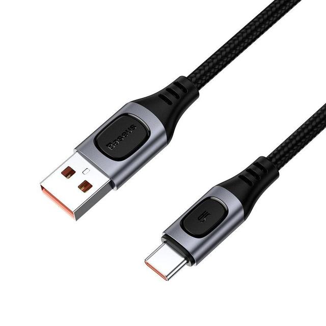 baseus flash multiple fast charge protocols convertible fast charging cable usb for type c 5a 1m gray - SW1hZ2U6NzYxMDQ=