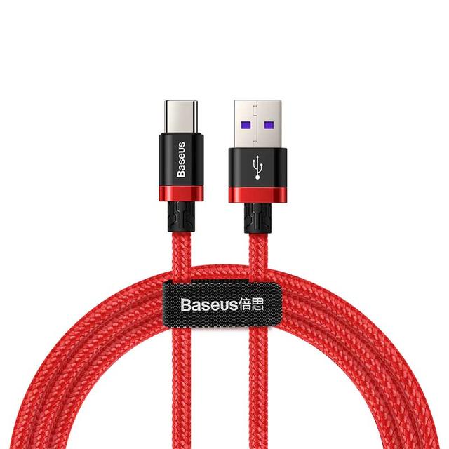 baseus purple gold red hw flash charge cable usb for type c 40w 1m red - SW1hZ2U6NzY2MjQ=