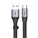 كابل Baseus Simple HW Quick Charge Charging Data Cable USB For Type-C 40W 23cm- أسود / رمادي - SW1hZ2U6NzY4Njc=