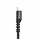 كابل Baseus Fish-eye Spring Data Cable USB For Type-C 2A 1M - أسود - SW1hZ2U6NzY2ODg=