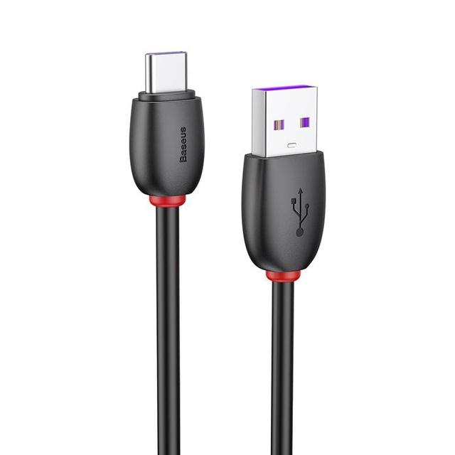 baseus purple ring hw quick charging usb cable for type c 40w 1m black - SW1hZ2U6NzY3MjE=