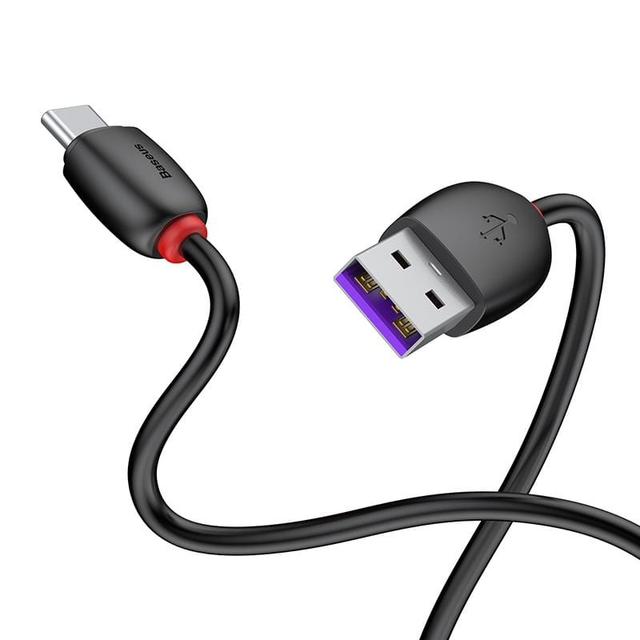 baseus purple ring hw quick charging usb cable for type c 40w 1m black - SW1hZ2U6NzY3MjA=