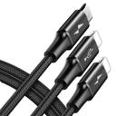 كابل Baseus Rapid Series 3-in-1 Cable Micro+Dual Lightning 3A 1.2M  الاسود - SW1hZ2U6NzY0ODA=