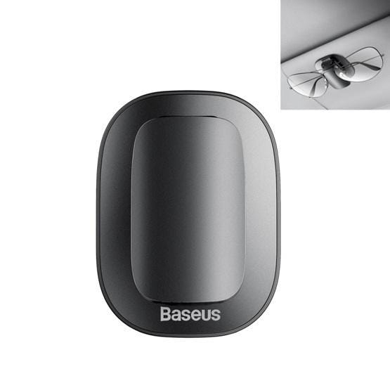 مشبك وحامل النظارة للسيارة Baseus Platinum Vehicle eyewear clip（Paste type） - أسود