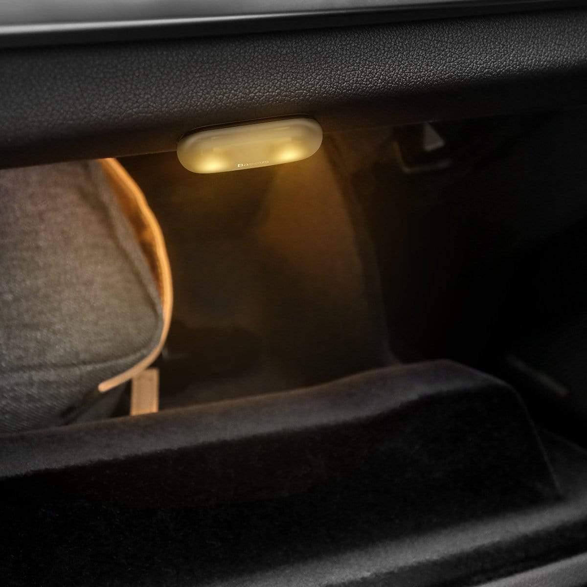 مصباح السيارة Baseus Capsule Car Interior Lights（2PCS/Pack ابيض - cG9zdDo3NjI2MA==