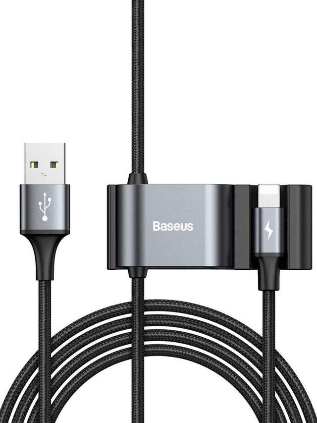 baseus special data cable for backseat usb to ip dual usb black - SW1hZ2U6NzU5Mjg=