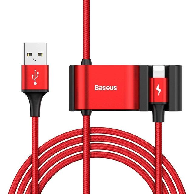 baseus special data cable for backseat usb to ip dual usb red - SW1hZ2U6NzU5MzA=