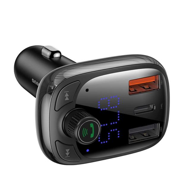 baseus t typed s 13 wireless mp3 car charger pps quick charger eu black - SW1hZ2U6NzUyNTM=