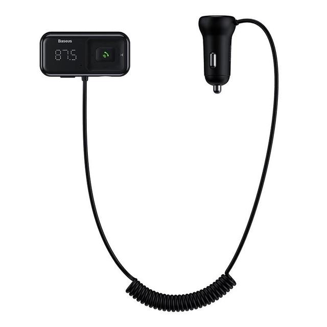 شاحن السيارة Baseus T typed S-16 wireless MP3 car charger（English)– أسود - SW1hZ2U6NzUzNjI=
