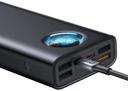 باور بانك Baseus Amblight Digital Display Quick Charge Power Bank 30000mAh أسود - SW1hZ2U6NzQ2MTU=