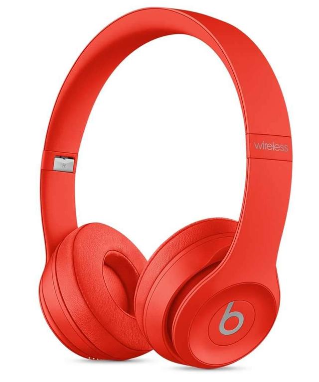 beats solo 3 wireless over ear headphone citrus red - SW1hZ2U6NDE0NzI=
