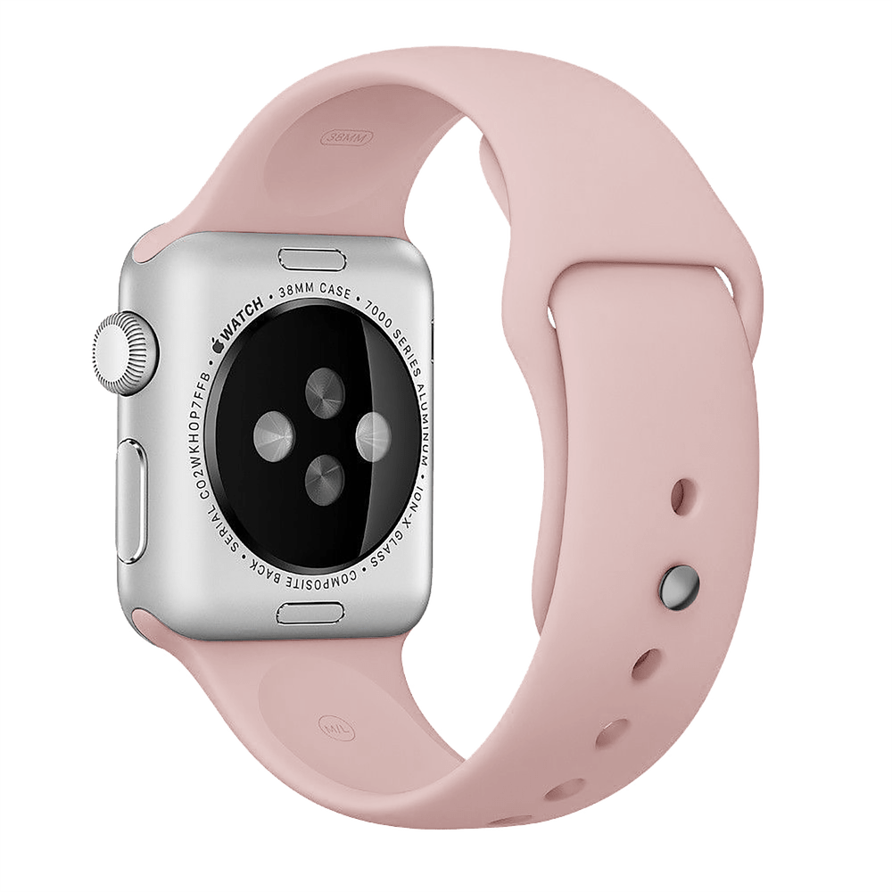 حزام ساعة BeHello - Apple Watch 38/40mm Silicone Strap - زهري