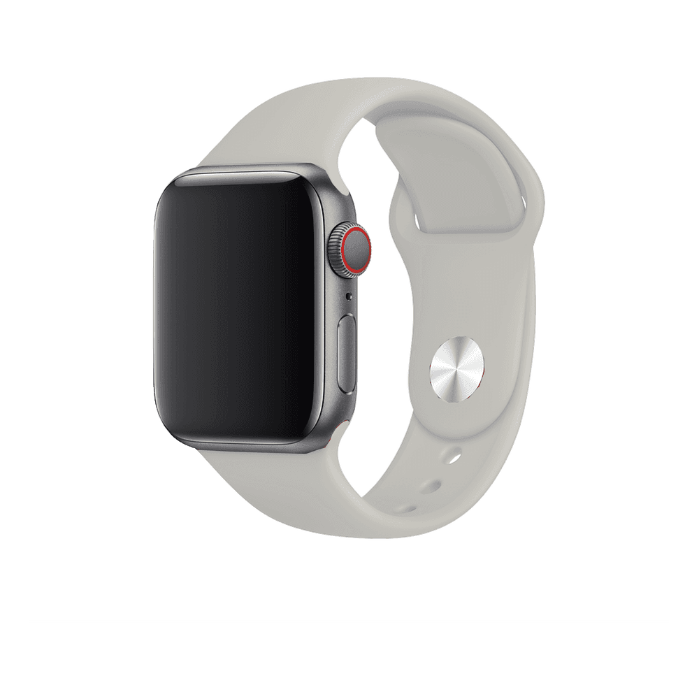 حزام ساعة BeHello - Apple Watch 38/40mm Silicone Strap - حجري رمادي