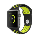 حزام ساعة BeHello - Apple Watch 42/44mm Silicone Strap - أسود / أصفر - SW1hZ2U6NTU2OTU=