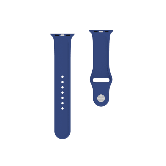 behello premium apple watch 42 44mm silicone strap blue - SW1hZ2U6NTU3MDE=