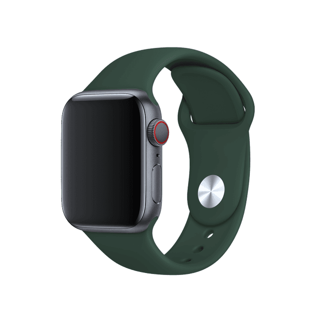behello premium apple watch 42 44mm silicone strap green - SW1hZ2U6NTU3MDM=