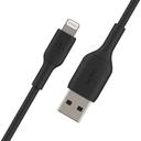 كابل Boost Charge Lightning to USB-A Cable 1m Belkin - أسود - SW1hZ2U6NTM5MDI=