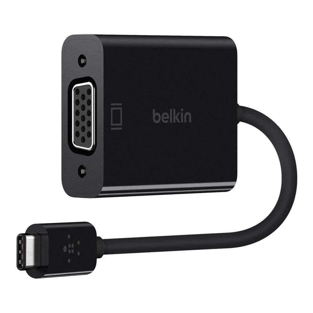 محول طاقة Belkin - USB-C to VGA Adapter - أسود