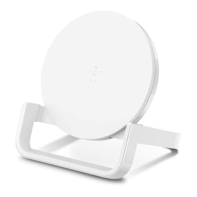 belkin boost up wireless charging stand 10w with 1 2 m cable and ac adapter white - SW1hZ2U6NTU4MzU=