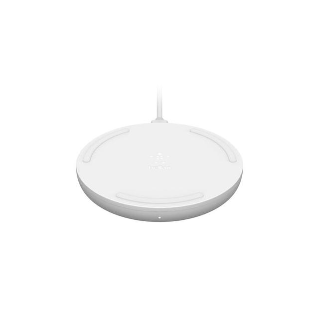 belkin boost up wireless charging pad 10w fast qi certified for iphone 11 11pro 11 pro max xs max xr xs x 8 plus 8 samsung galaxy note 10 10 huawei other qi enabled devices white - SW1hZ2U6NTU5MjE=